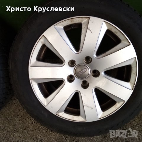 3 бр. джанти Ауди със зимни гуми 205/60/16, снимка 3 - Гуми и джанти - 31916805