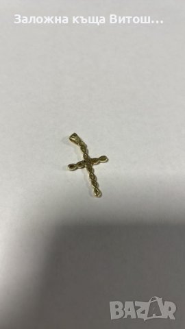 Златна висулка кръст 14к/0.92 гр., снимка 3 - Колиета, медальони, синджири - 39057896