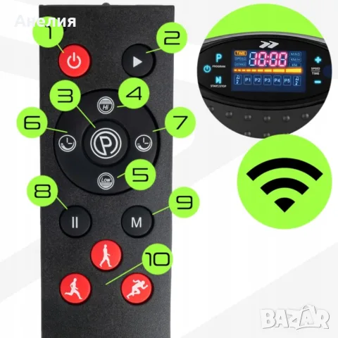 Вибрационна платформа 150W с Bluetooth, дистанционно и ластици – до 150 кг, снимка 8 - Фитнес уреди - 55945414