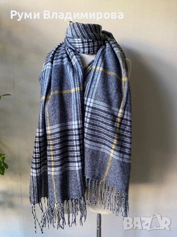 Сив шал/ различни видове, снимка 3 - Шалове - 42929818