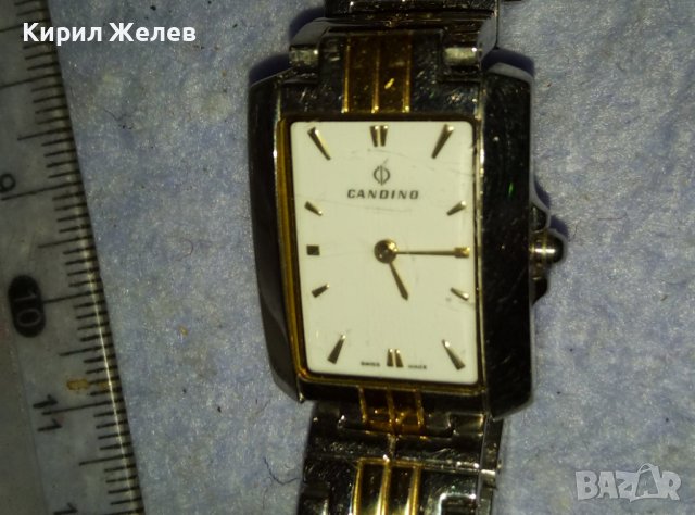 CANDINO SWISS MADE Елегантен МАРКОВ ДАМСКИ КВАРЦОВ ЧАСОВНИК КАНДИНО с КРАСИВА Неръжд. ВЕРИЖКА 38817, снимка 9 - Дамски - 42136678