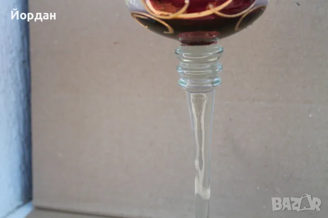 Чаша Бохемия , снимка 3 - Антикварни и старинни предмети - 47498021