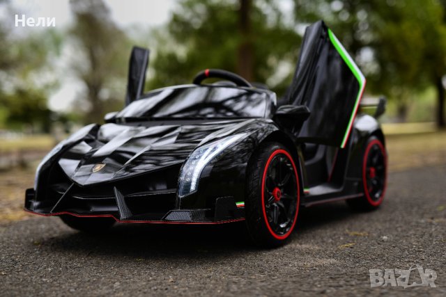Акумулаторен КОЛА Lamborghini VENENO 4X4 12V батерия, снимка 4 - Детски велосипеди, триколки и коли - 42535724