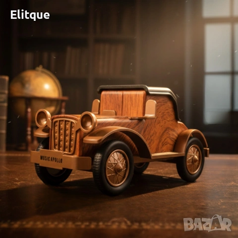 Bluetooth радио колонка A9, 5W, 1500mAh — стилен дървен дизайн, снимка 4 - Радиокасетофони, транзистори - 53441311