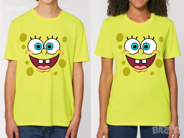 Тениски SpongeBob Спондж Боб Детски,дамски и мъжки, снимка 4 - Детски тениски и потници - 30759025