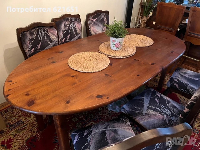 Трапезария маса и 6 стола