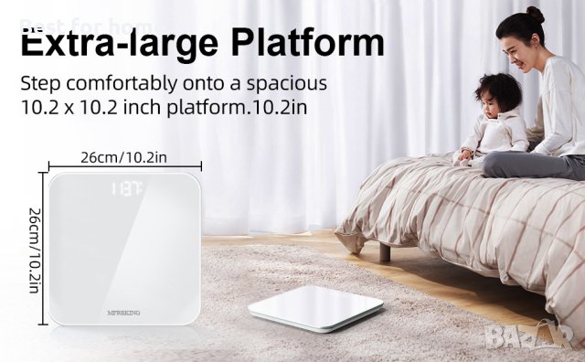 Смарт везна, кантар анализатор MPBEKING Bluetooth CW290BLE, снимка 8 - Електронни везни - 41908307