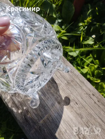 Кристална бонбониера Диаметър 15 см Височина 26 см , снимка 5 - Други - 47381641