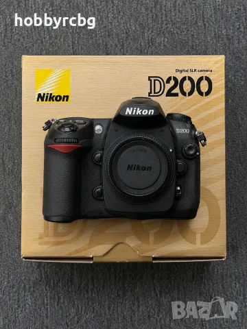 Nikon D200 DSLR – под 20 000 кадъра, пълен комплект, кутия, отлично състояние