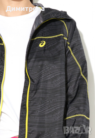 Asics Олекотено спортно яке Fuji в черно ветровка, снимка 3 - Якета - 36324979