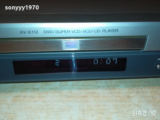 JVC XV-E112SL DVD PLAYER-MADE IN JAPAN 1102222043, снимка 12 - Плейъри, домашно кино, прожектори - 35758089