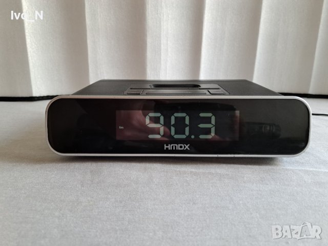 Радио часовник HMDX-B145 /AUX/ iPhone/iPod Dock., снимка 2 - Радиокасетофони, транзистори - 42155536