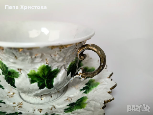 Чаша за чай  Meissen от 19в. , снимка 10 - Антикварни и старинни предмети - 51145722