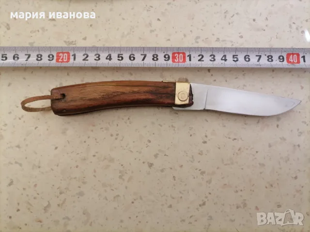 Джобна ножка стомана бронз, снимка 4 - Ножове - 55962131