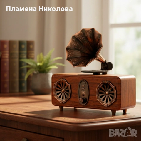 Bluetooth радио колонка AS36, 2x5W, 1800mAh – ретро и мощна