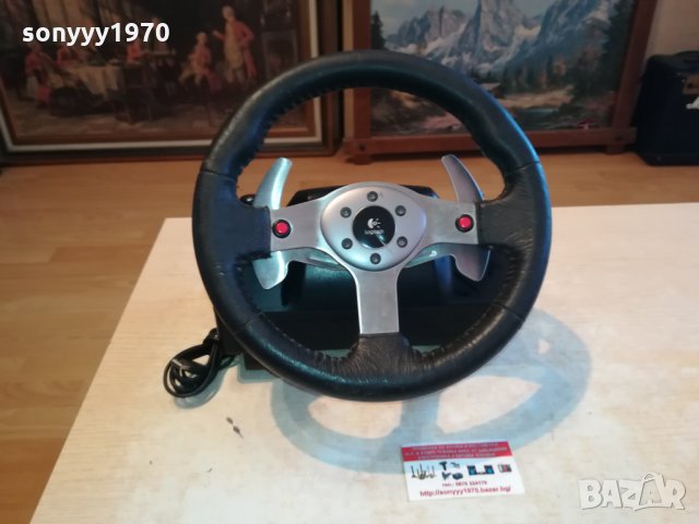 LOGITECH-USB ВОЛАН С ПЕРЦА ЗА СКОРОСТИТЕ 0602221705, снимка 2 - Аксесоари - 35692707