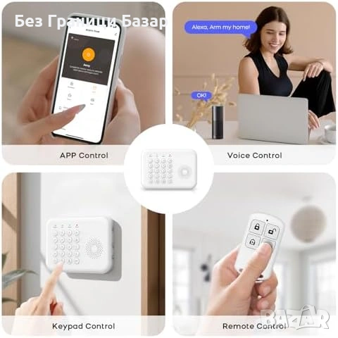 Нова Алармена система DIY PIR датчик + сензор врата 2 дистанц. 120dB, снимка 4 - Друга електроника - 53698562