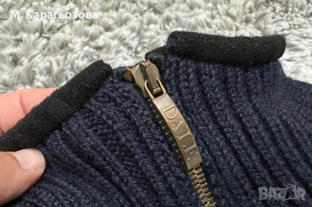 Мъжки вълнен Windstopper Dale of Norway, Размер М, снимка 4 - Пуловери - 52744023