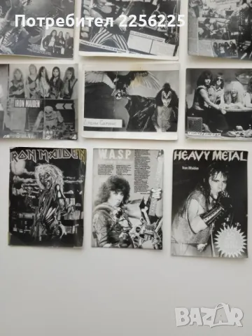 ЛОТ стари картички на метъл групи (лот 9), снимка 2 - Колекции - 49880049