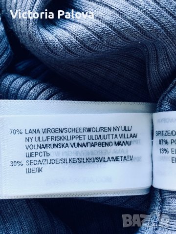 Скъпа нежна блуза меринос и коприна  Швейцария, снимка 9 - Блузи с дълъг ръкав и пуловери - 42507685