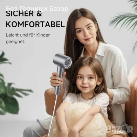 Нов Мощен професионален сешоар – лек, безшумен, бързо сушене, 6 режима, снимка 6 - Сешоари - 49511488