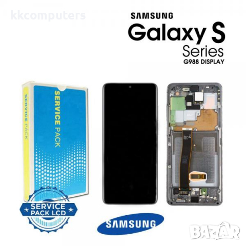 LCD Дисплей за Samsung SM-G988F S20 Ultra / GH82-22327B / 22271B / Тъч скрийн / Графит / Оригинал Se, снимка 1 - Резервни части за телефони - 36492653