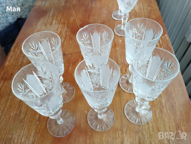 Кристални чаши за вино, снимка 8 - Чаши - 50370400