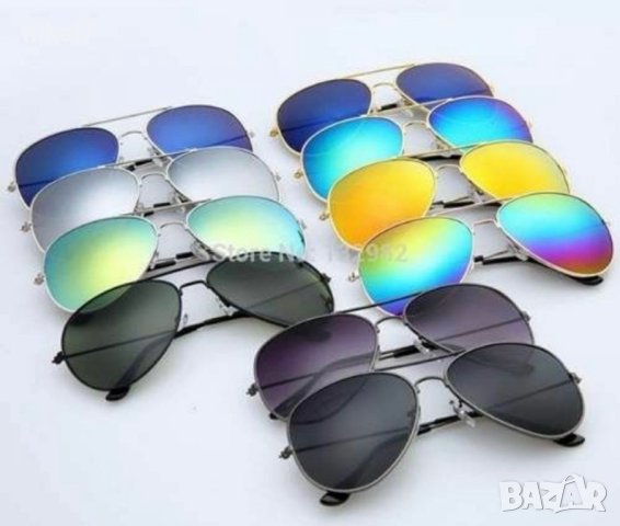 мъжки сльнчеви очила Ray Ban Aviator огледални имат UV400 защита, снимка 2 - Слънчеви и диоптрични очила - 42065624
