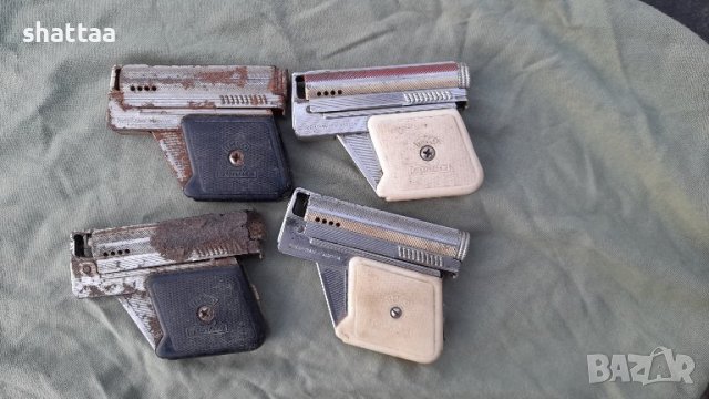 Стари бензинови запалки - 4 бр. пистолет IMCO 6900 Gunlite