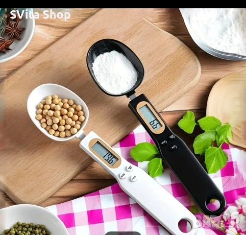 SVita Precision Spoon: Дигитална мерителна везна-лъжица за перфектна точност (0.1g - 500g), снимка 2 - Прибори за хранене, готвене и сервиране - 53396211