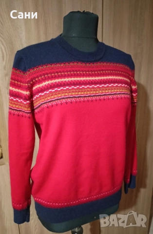 Червен пуловер , снимка 4 - Блузи с дълъг ръкав и пуловери - 52793144