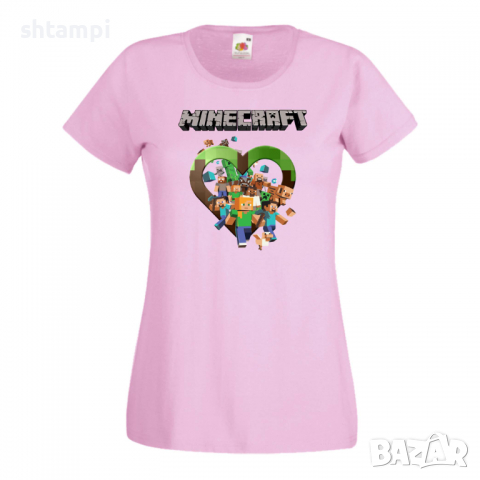Дамска тениска Minecraft 5 Minecraft,Игра,Забавление,подарък,Изненада,Рожден Ден., снимка 13 - Тениски - 36520829