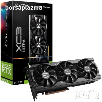 EVGA GeForce RTX 3080 12GB FTW3 ULTRA GAMING, 12GB GDDR6X, 384 bit, 912 GB/s, 19000 MHz Effective Me, снимка 3 - Видеокарти - 35891685