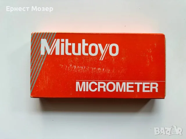 Mitutoyo 102-101-10 микрометър 0-25 mm, 0.01 mm, Made in Japan, снимка 5 - Шублери - 56080806