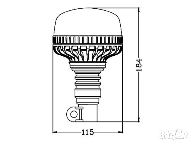 LED аварийна лампа OPTI с 36 диода, снимка 5 - Аксесоари и консумативи - 55868547