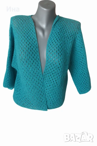 Ръчно плетена дамска жилетка , снимка 4 - Жилетки - 50772785