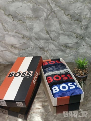 боксерки в кутия hermes hugo boss lacoste calvin klein , снимка 6 - Бельо - 51960277