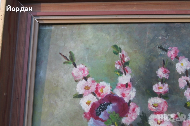 Европейска картина масло върху шперплат, снимка 2 - Картини - 53113450