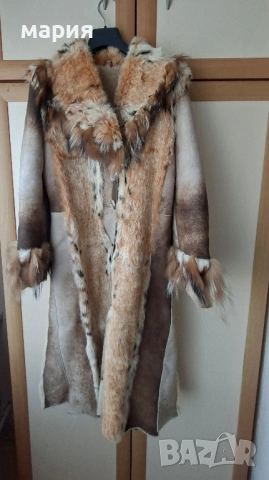 Уникално палто Gianni естествен косъм