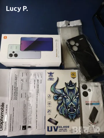 Като НОВ! Xiaomi Redmi Note 13 Pro+ 5G | 12GB/512GB | Aurora Purple | Гаранция до 2027 + подаръци, снимка 8 - Xiaomi - 55864669
