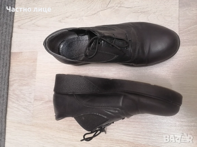 37н.Естествена кожа дамски обувки,стелка 24 см.