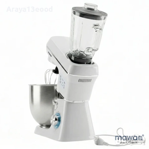 MixMaster 3in1 кухненски робот mawaa®, 1400 W, 10 литра, снимка 2 - Кухненски роботи - 53734511