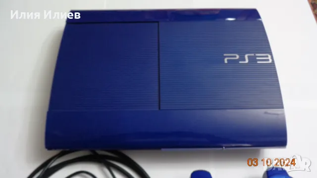 Sony PlayStation 3 Super Slim Azure Blue 500GB, снимка 2 - PlayStation конзоли - 47454529