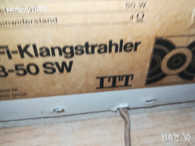 ITT S3-50 SW HIFI MADE IN WEST GERMANY 2709231234LK, снимка 17 - Тонколони - 42338417