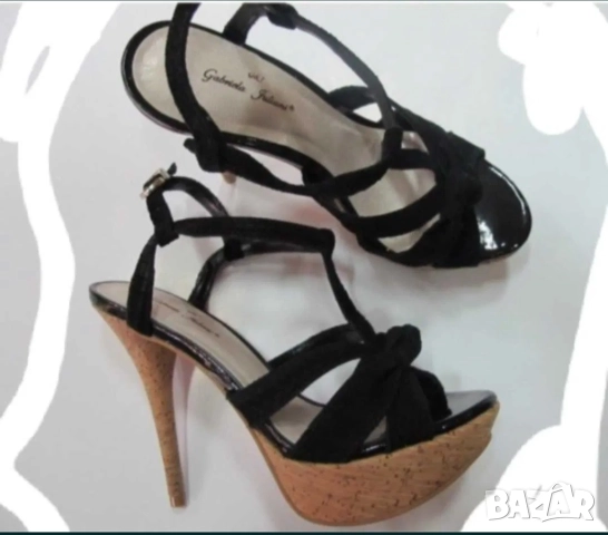 Дамски сандали естествен велур 39 номер