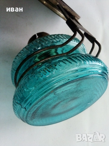 Стара газена лампа, снимка 6 - Антикварни и старинни предмети - 53431425