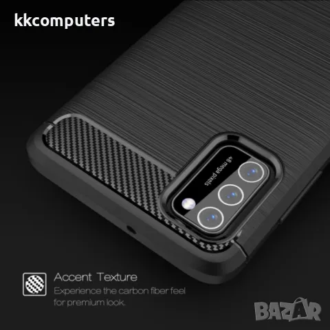 Samsung Galaxy A03s Удароустойчив Carbon Fiber Калъф и Протектор, снимка 7 - Калъфи, кейсове - 48611234