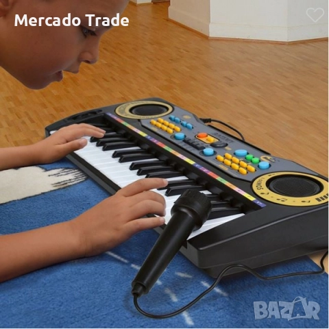 Детска йоника Mercado Trade, С микрофон и 37 клавиша, снимка 2 - Музикални играчки - 52529717
