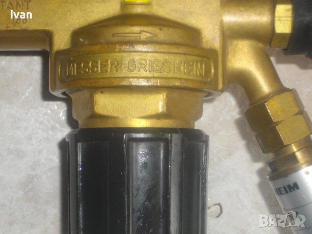Оригинален Профи Редуцир Вентил За Ацетилен-За Оксижен-Немски-С Клапан/Скоба-MESSER GRIESHEIM, снимка 6 - Други инструменти - 41441519