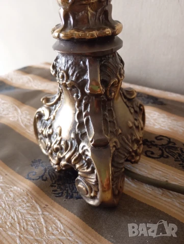 Настолна лампа в бароков стил, снимка 2 - Настолни лампи - 50933333